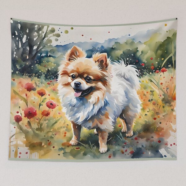 Item preview, Pomeranian Dog Breed Pet Portrait designed and sold by Country-Artist.