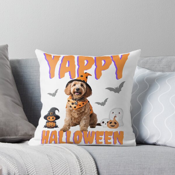 Item preview, Yappy Halloween Goldendoodle: Cute Dog Halloween Design for Doodle Lovers designed and sold by Fredster1966.