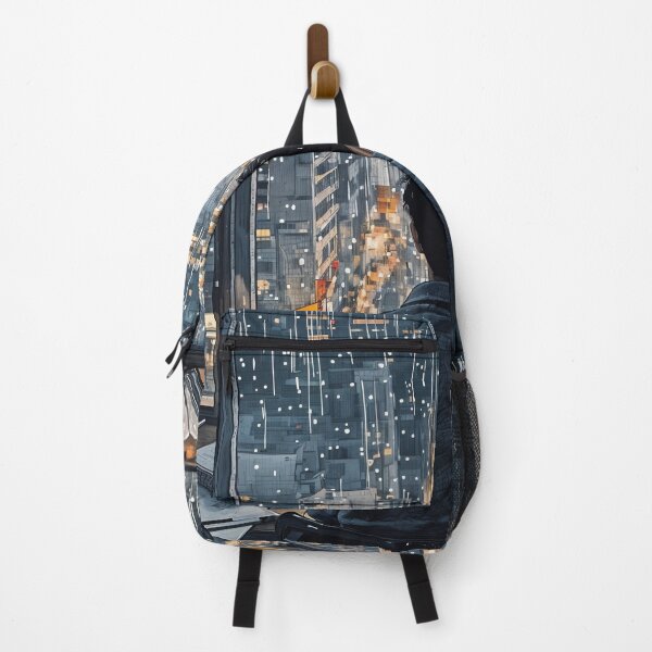 Item preview, Reflections of Solitude: A Rainy Evening in the City designed and sold by oanaunciuleanu.