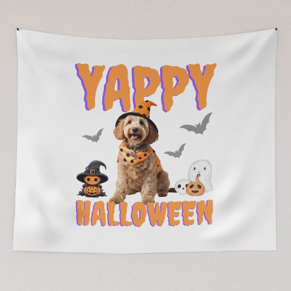 Item preview, Yappy Halloween Goldendoodle: Cute Dog Halloween Design for Doodle Lovers designed and sold by Fredster1966.