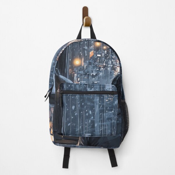 Item preview, Reflections of Solitude: A Rainy Evening in the City designed and sold by oanaunciuleanu.