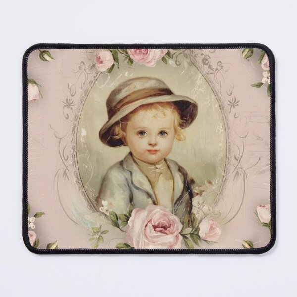 Item preview, Vintage Cabbage Rose and Young Victorian Boy designed and sold by SloganExpress.