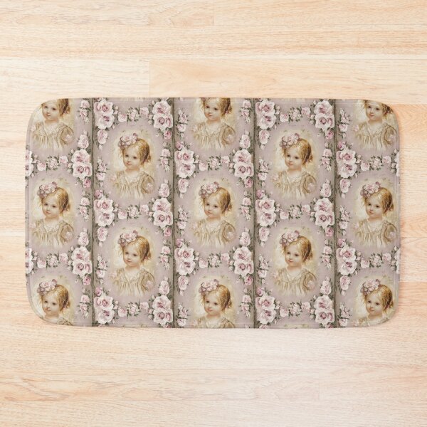 Item preview, Vintage Cabbage Rose and Young Victorian Girl designed and sold by SloganExpress.