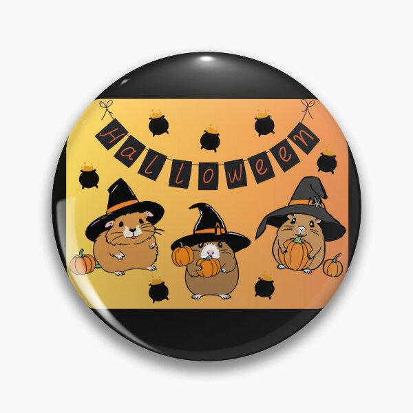 Aperçu de l'œuvre Cochons d'Inde d'Halloween créée et vendue par Artandcards.