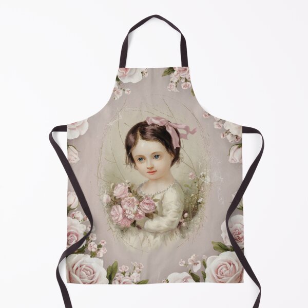 Item preview, Vintage Cabbage Rose and Young Victorian Girl designed and sold by SloganExpress.
