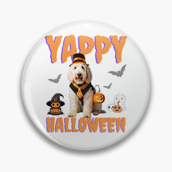 Item preview, Yappy Halloween Sheepadoodle: Adorable Halloween Design for Dog Lovers designed and sold by Fredster1966.