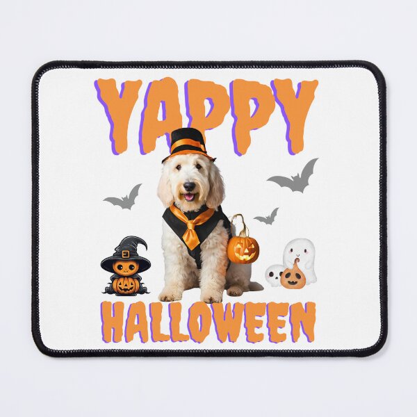 Item preview, Yappy Halloween Sheepadoodle: Adorable Halloween Design for Dog Lovers designed and sold by Fredster1966.