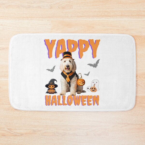 Item preview, Yappy Halloween Sheepadoodle: Adorable Halloween Design for Dog Lovers designed and sold by Fredster1966.
