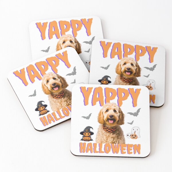 Item preview, Yappy Halloween Labradoodle: Adorable Dog Halloween Design for Doodle Lovers designed and sold by Fredster1966.