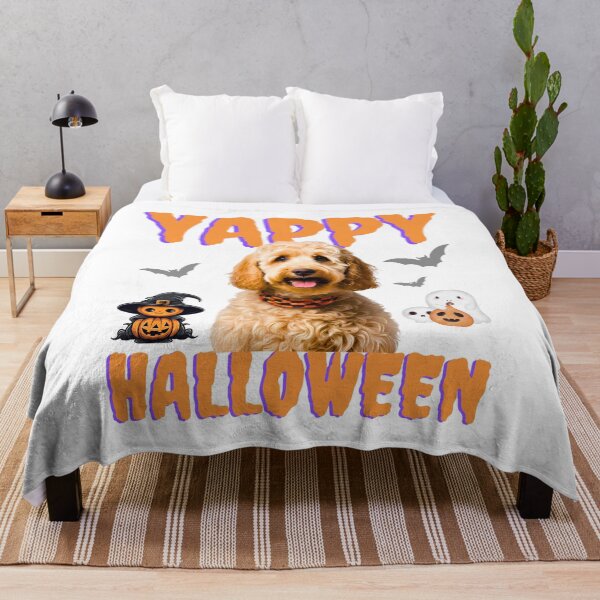 Item preview, Yappy Halloween Labradoodle: Adorable Dog Halloween Design for Doodle Lovers designed and sold by Fredster1966.