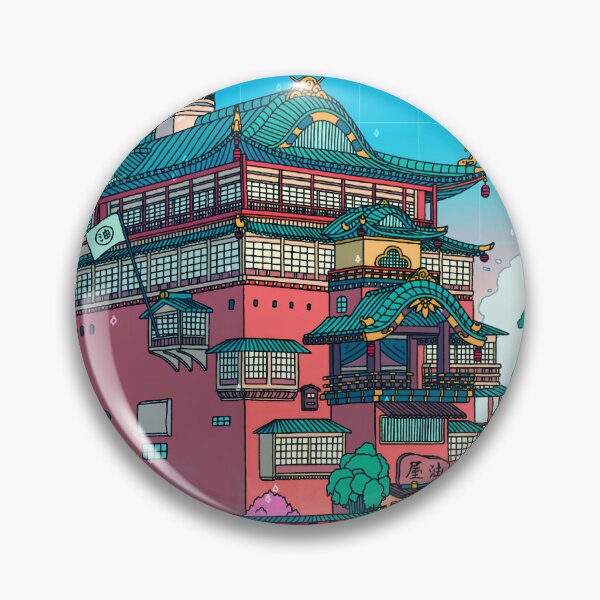 Item preview, Bath House Day Pop Art Style Pastel designed and sold by Hazel Clarkson.