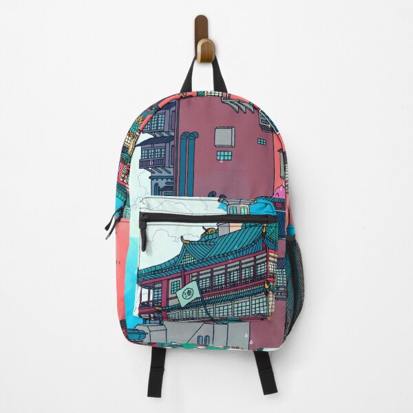 Item preview, Bath House Day Pop Art Style Pastel designed and sold by Hazel Clarkson.