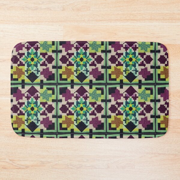 Item preview, Green Leaf Square Quilt  designed and sold by TriForceDesign.