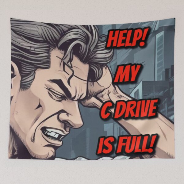 Item preview, Help! Full C Drive Cartoon - Empowering You  designed and sold by Dianne Mead.