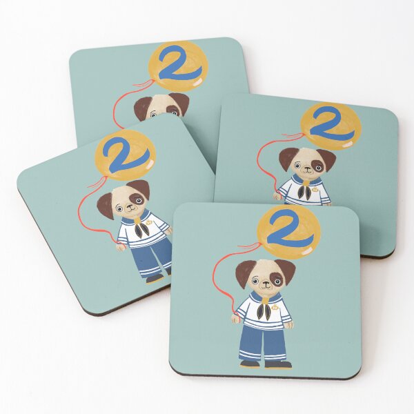Item preview, Adorable Sailor Puppy with Number 2 Balloon - Perfect for Birthday Celebrations! designed and sold by Jemma Jamie Skidmore.