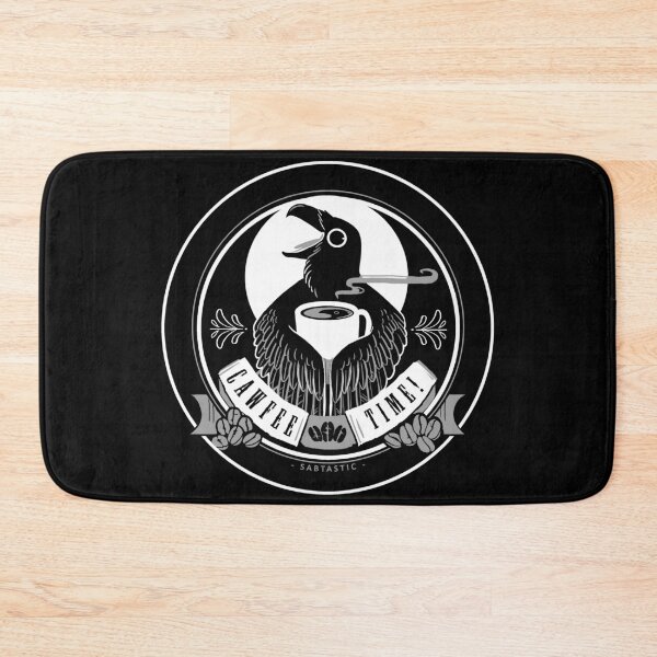Item preview, Cawfee Time Crow in White by Sabtastic designed and sold by Sabtastic.