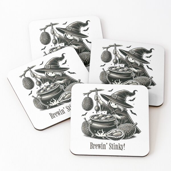Item preview, Brewin' Stinky! Witch & Durian Halloween Tee designed and sold by DurianCraze.