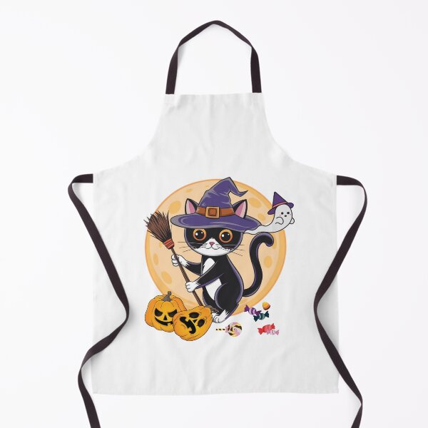 Item preview, Unique Halloween Cat Art – Perfect for Gifts and Decor" designed and sold by Playful Strokes pom@pom.