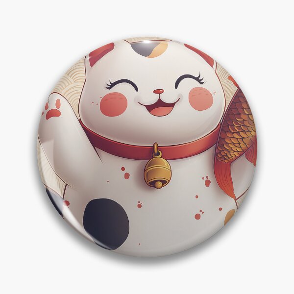 Item preview, Lucky Cat with Koi: Fortune and Prosperity designed and sold by Suzana Djordjevic.