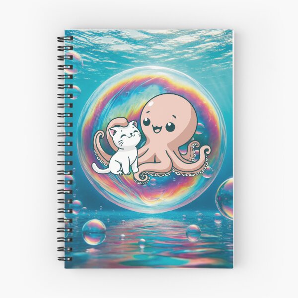 Item preview, Octopus Hugging Adorable Cat in a bubble designed and sold by WowCustomDesign.