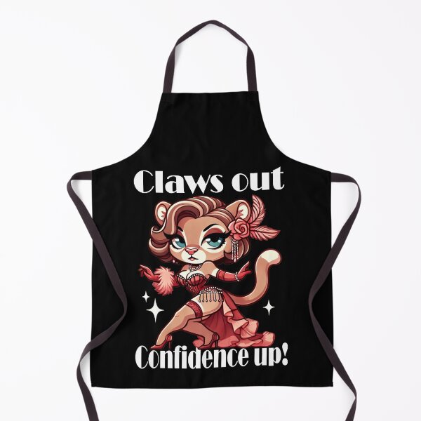 Item preview, "Claws Out, Confidence Up" Vintage Pin-up Cougar Design by LaLi Designs designed and sold by LaLi-Designs.