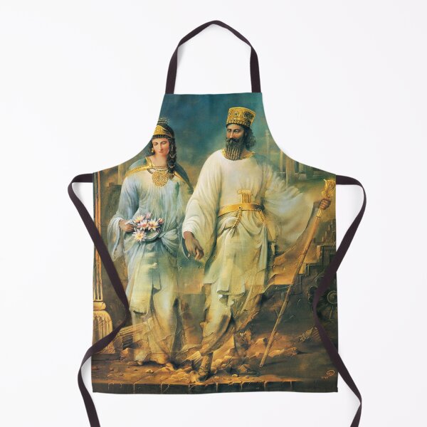 Item preview, Cyrus The Great and Empress. Persian Oil Painting designed and sold by mazis.