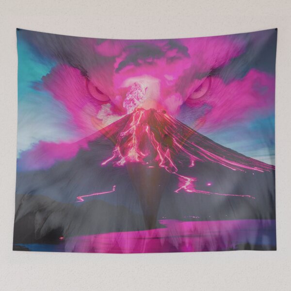 Item preview, Mayon Volcano with Philippine Eagle designed and sold by AbeeRedB.
