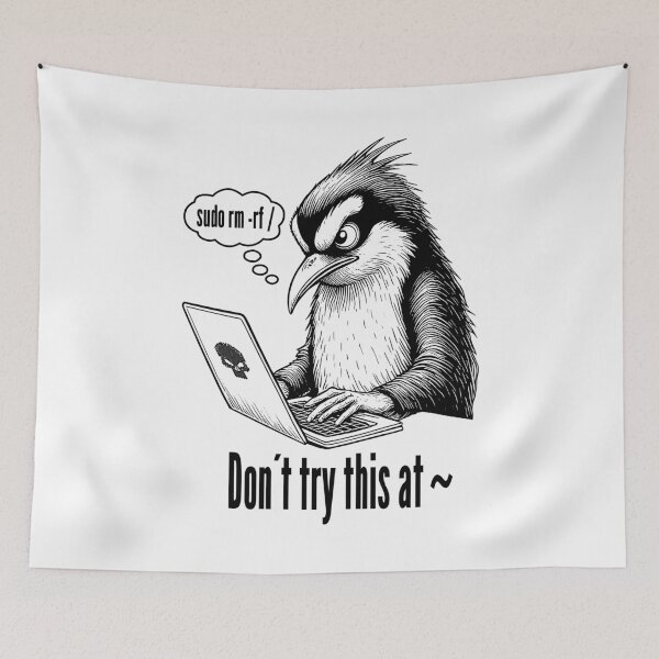 Item preview, Sudo Rm Rf Penguin Funny Sysadmin Command Line IT Coding designed and sold by GrandeDuc.