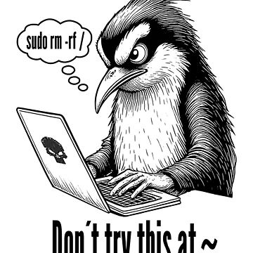 Artwork thumbnail, Sudo Rm Rf Penguin Funny Sysadmin Command Line IT Coding by GrandeDuc