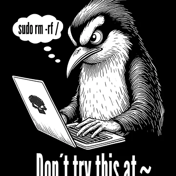 Artwork thumbnail, Sudo Rm Rf Penguin Funny Sysadmin Command Line IT Coding by GrandeDuc