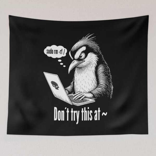 Item preview, Sudo Rm Rf Penguin Funny Sysadmin Command Line IT Coding designed and sold by GrandeDuc.