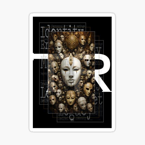 Item preview, First Design: The Layered Legacy - TR | "Masks We Are" - The Artsy AI and I Collection designed and sold by Tindejuv.
