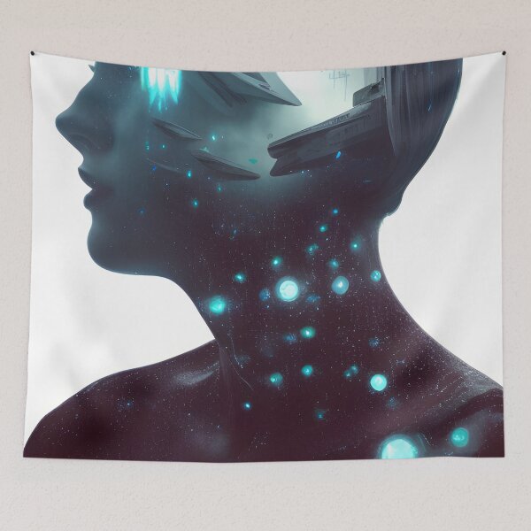 Item preview, Neon Dreams Double Exposure Art designed and sold by supeart.