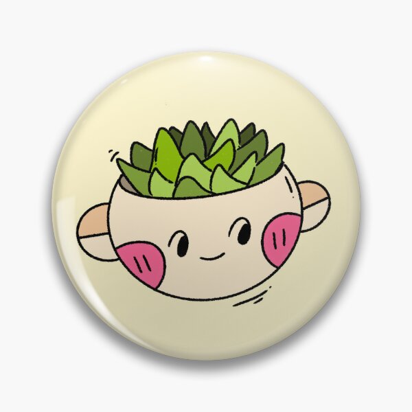 Item preview, Cute Happy Succulent Plant in a Pot designed and sold by Lapiiin Art.
