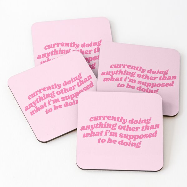 Item preview, Productive procrastination - pink quote designed and sold by Cre8iveCat.