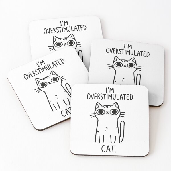 Item preview, Overstimulated cat for burnout cat lover designed and sold by NebulaLabs.