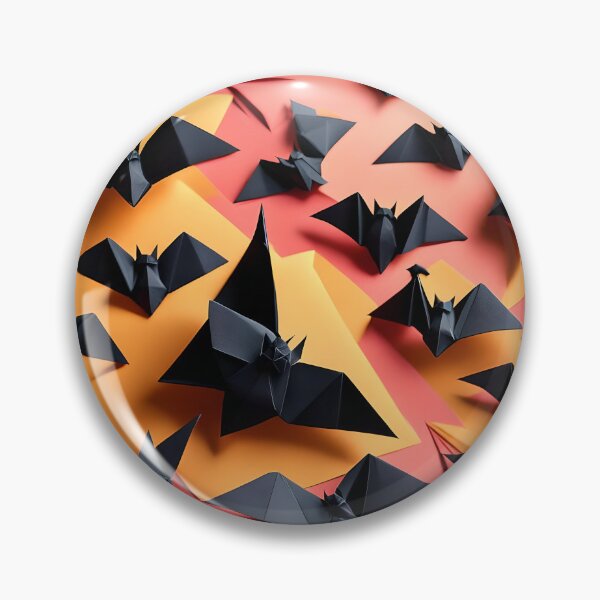 Item preview, Origami Art - Nocturnal Shadows: The Flight of Black Bats designed and sold by ArtfulFolds.