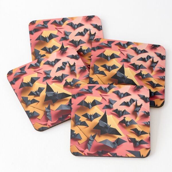 Item preview, Origami Art - Nocturnal Shadows: The Flight of Black Bats designed and sold by ArtfulFolds.