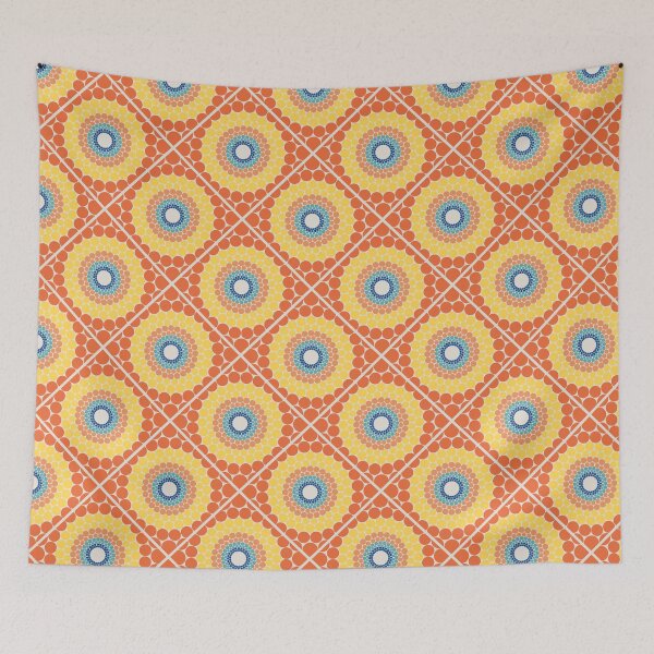 Item preview, Radiant Aegean Summer Diamond Tile Mandala designed and sold by Triplicate Limited.