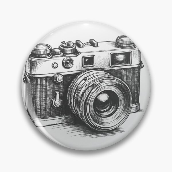 Item preview, Retro Camera Sketch designed and sold by Wanderdreaming.