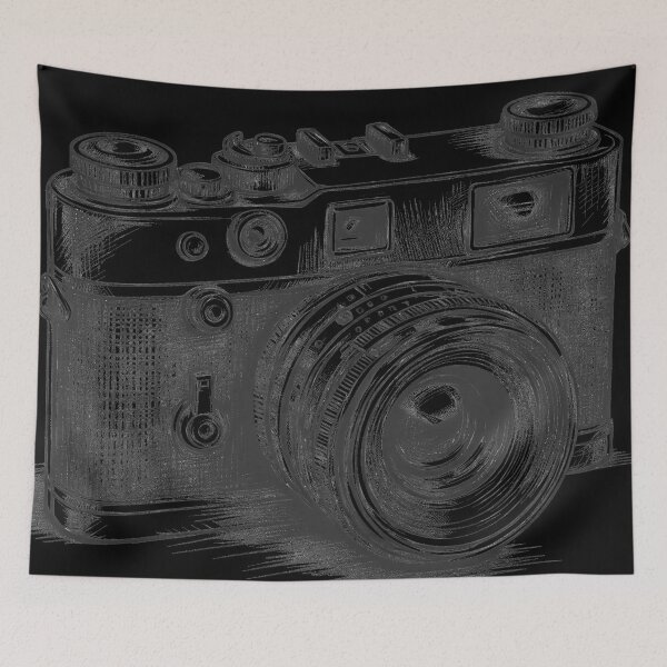 Item preview, Retro Camera Sketch designed and sold by Wanderdreaming.