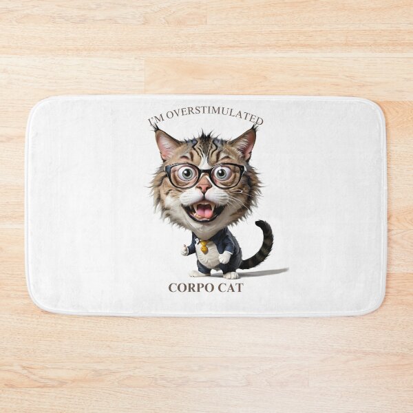 Item preview, Overstimulated corpo cat for corporation employees designed and sold by NebulaLabs.