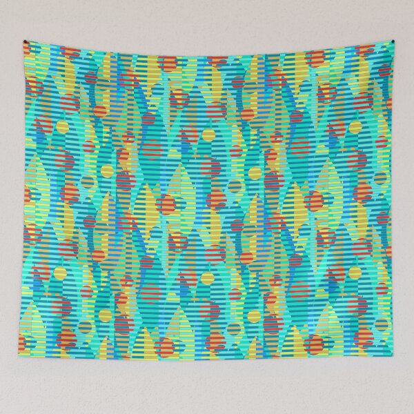 Item preview, Graphic Leaves, Light blue version designed and sold by Alex  Blud.