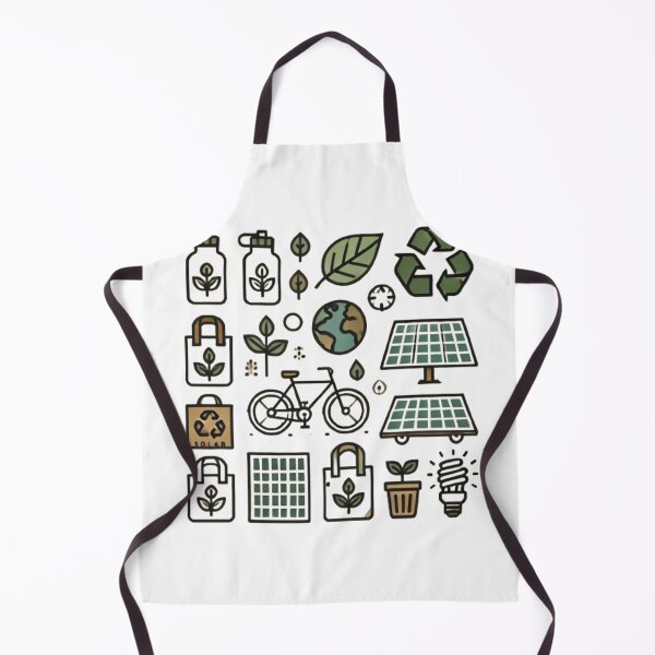 Item preview, Eco-Friendly Icons for Daily Habits designed and sold by WildVista.
