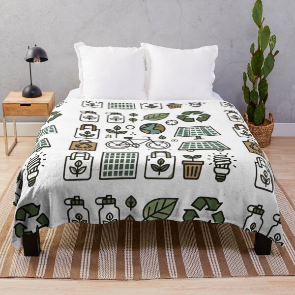 Item preview, Eco-Friendly Icons for Daily Habits designed and sold by WildVista.