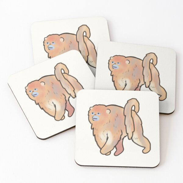 Item preview, Cute golden snub-nosed monkey  designed and sold by Artofmayara.