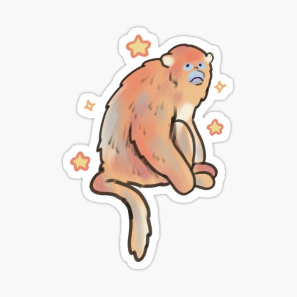 Item preview, golden snub-nosed monkey   designed and sold by Artofmayara.