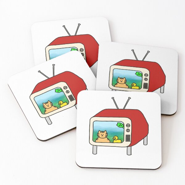 Item preview, a Cat and a Duck in the television designed and sold by superbaechoo.