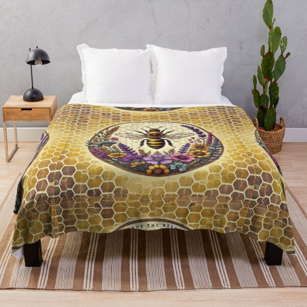 Item preview, Save the Bees Floral Design designed and sold by WildVista.