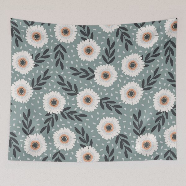 Item preview, Light Blue and White Daisy Pattern designed and sold by AllisonDelDuca.